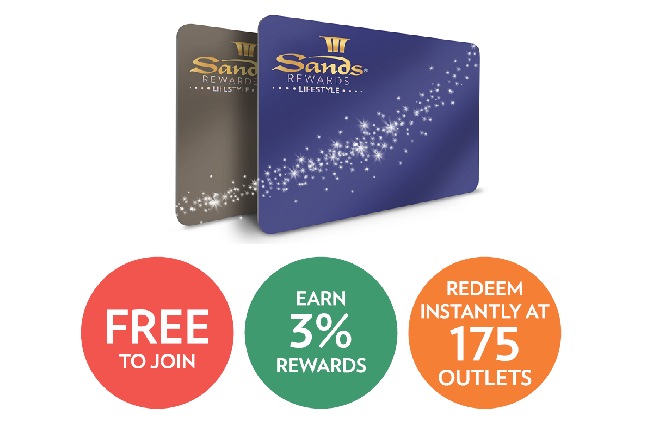 Sands Rewards LifeStyle Rewards and Redeems